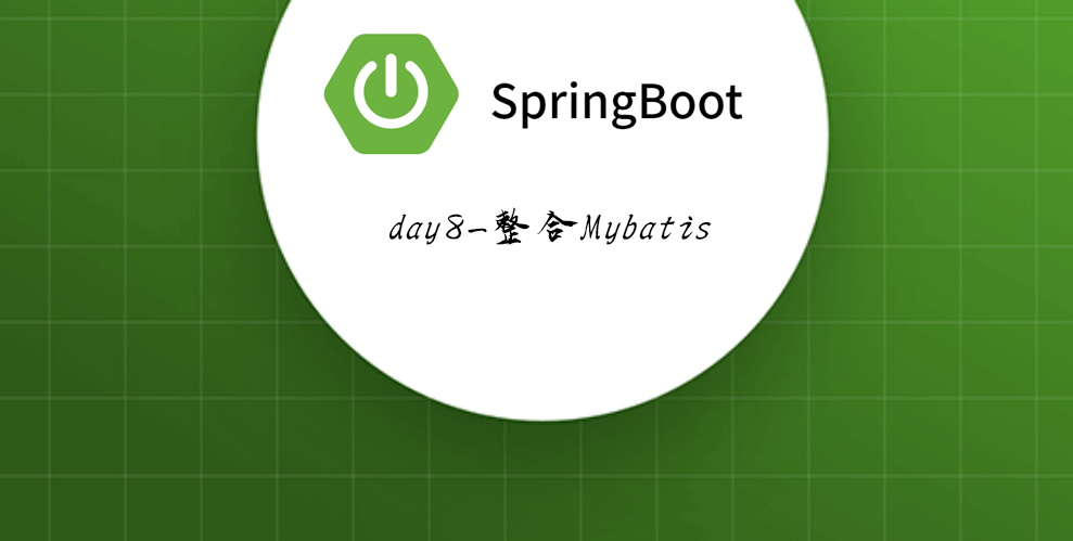 Springboot-08 整合MyBatis