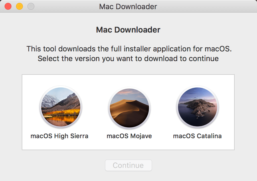 Mac Downloader下载MacOs完整安装包