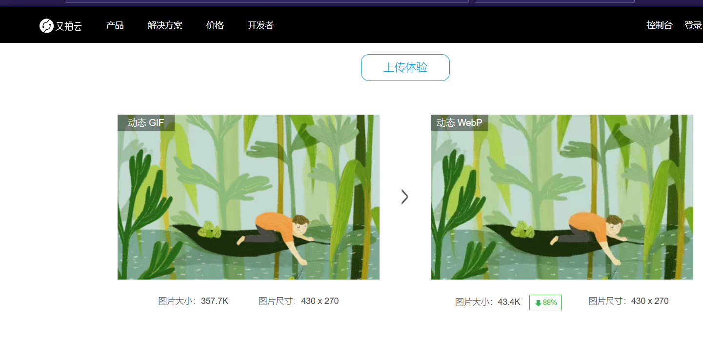 某拍云的.webp转换,并伴有实例。 某拍云的.webp转换,并伴有实例。
